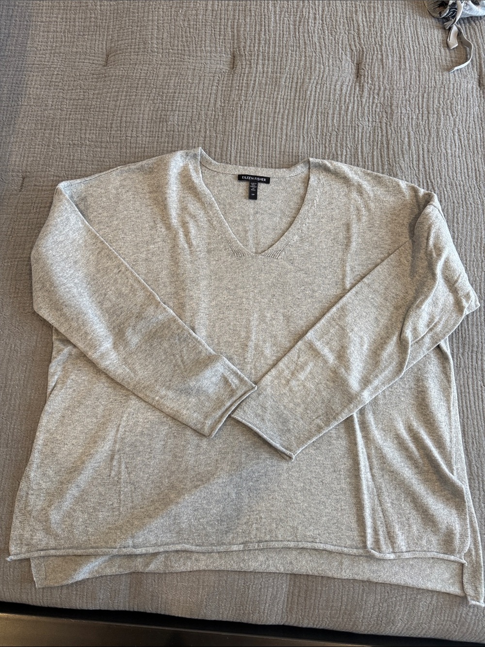 Eileen Fisher Boxy V-neck Sweater- S/P